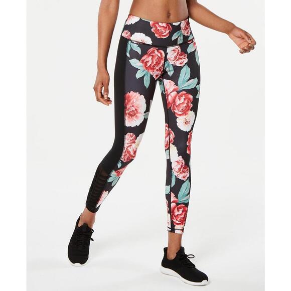 Ideology Pants - Ideology Womens Floral-Print Ankle Leggings Size 2XL